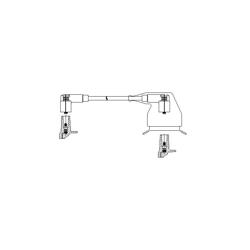 Câble d'allumage BREMI 130/75