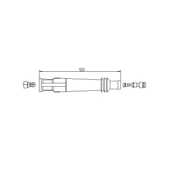 Fiche, bougie d'allumage BREMI 13226A5