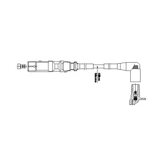 Câble d'allumage BREMI 1A32F49