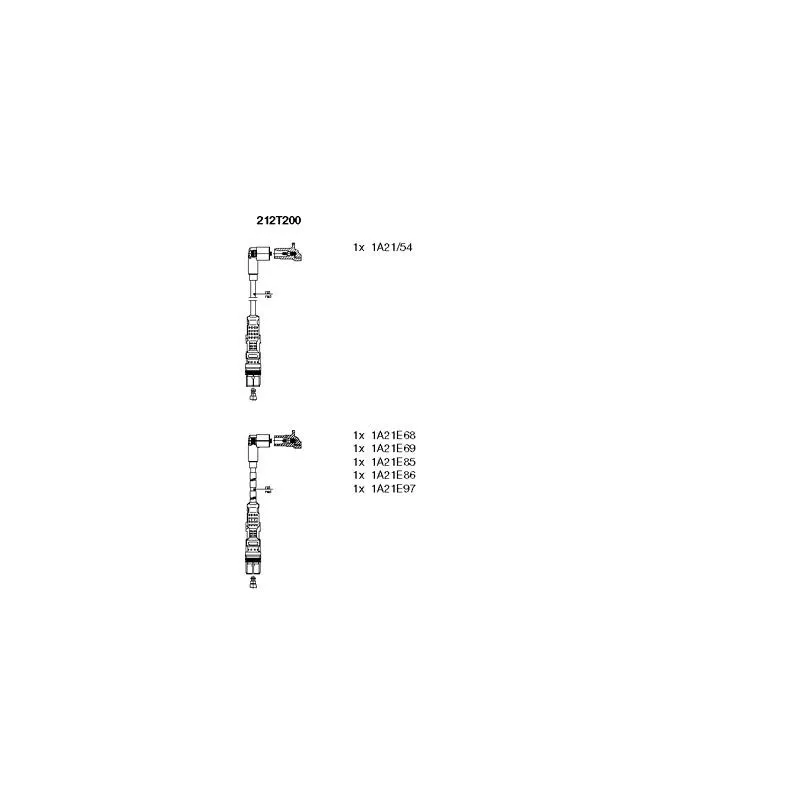 Kit de câbles d'allumage BREMI 212T200