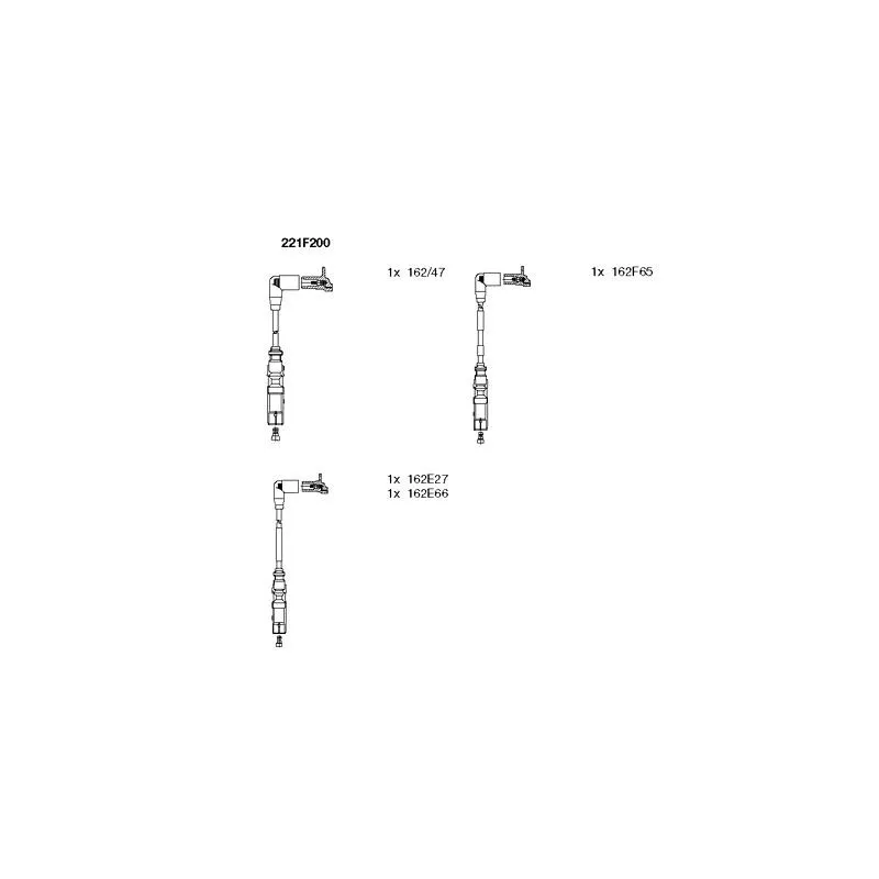 Kit de câbles d'allumage BREMI 221F200