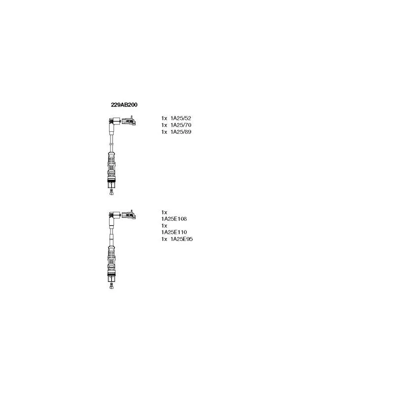 Kit de câbles d'allumage BREMI 229AB200