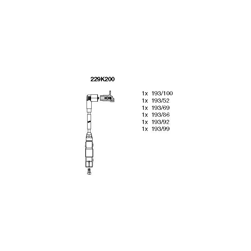 Kit de câbles d'allumage BREMI 229K200