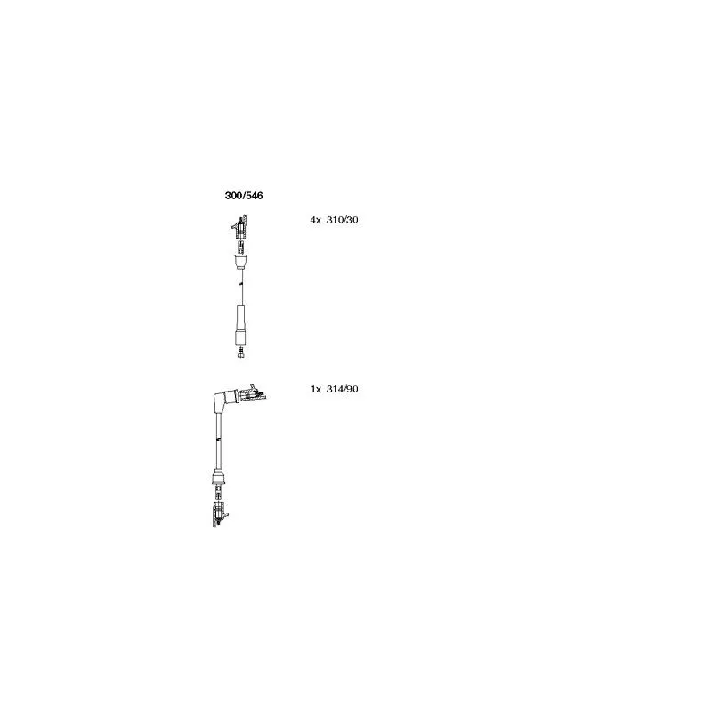 Kit de câbles d'allumage BREMI 300/546