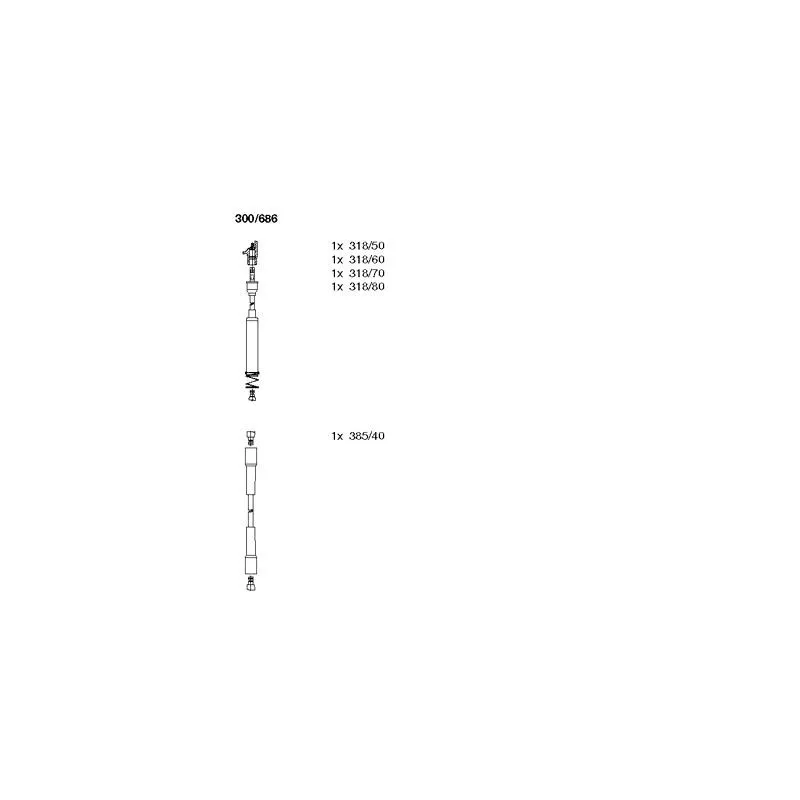 Kit de câbles d'allumage BREMI 300/686
