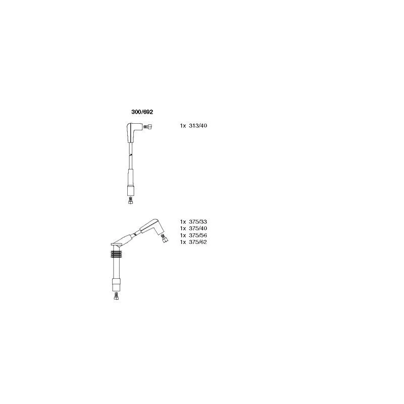 Kit de câbles d'allumage BREMI 300/692