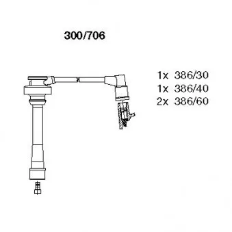 Kit de câbles d'allumage BREMI 300/706