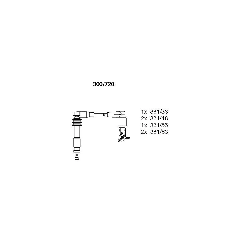 Kit de câbles d'allumage BREMI 300/720