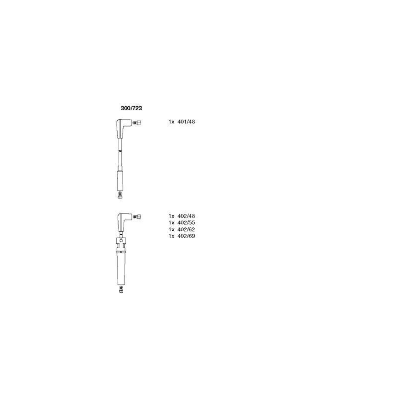 Kit de câbles d'allumage BREMI 300/723
