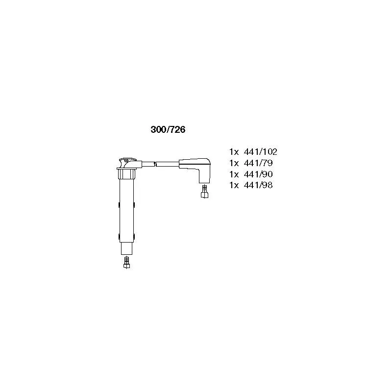 Kit de câbles d'allumage BREMI 300/726