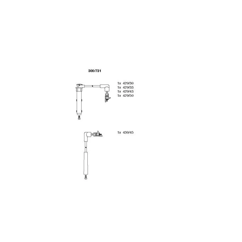 Kit de câbles d'allumage BREMI 300/731
