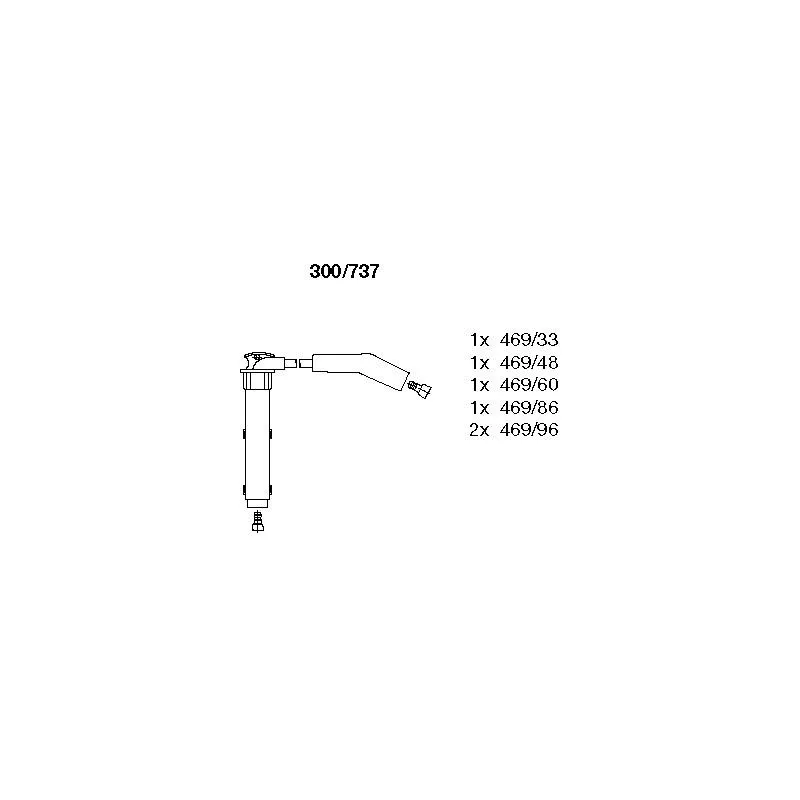 Kit de câbles d'allumage BREMI 300/737