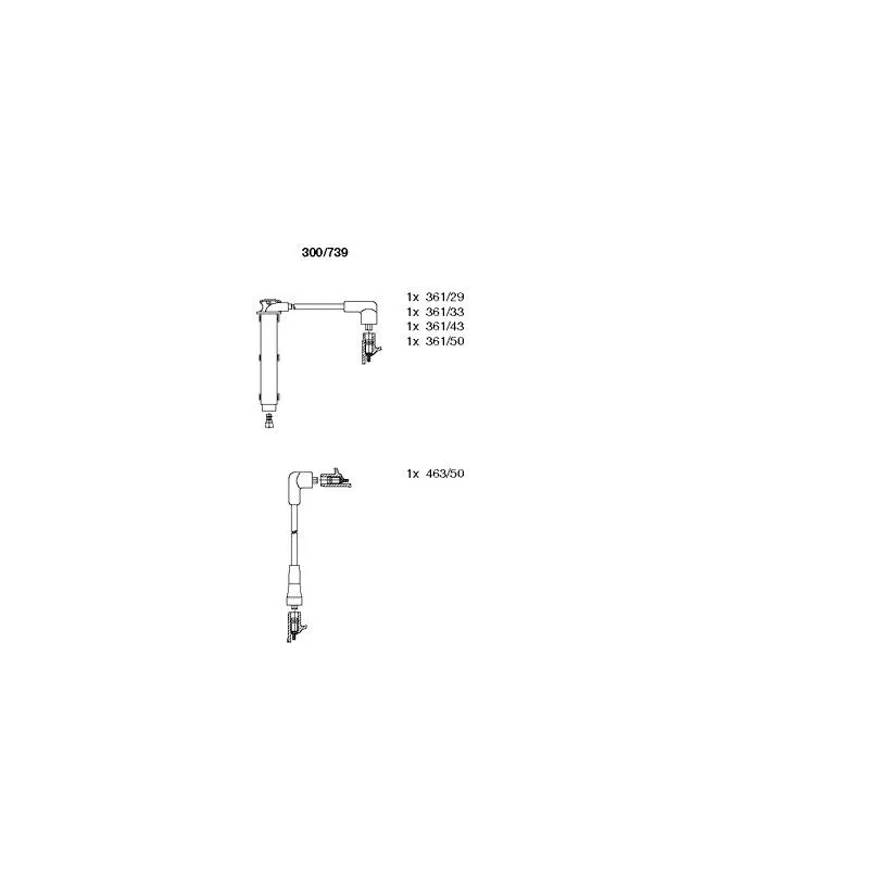 Kit de câbles d'allumage BREMI 300/739
