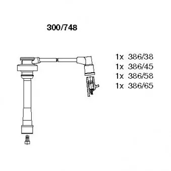 Kit de câbles d'allumage BREMI 300/748