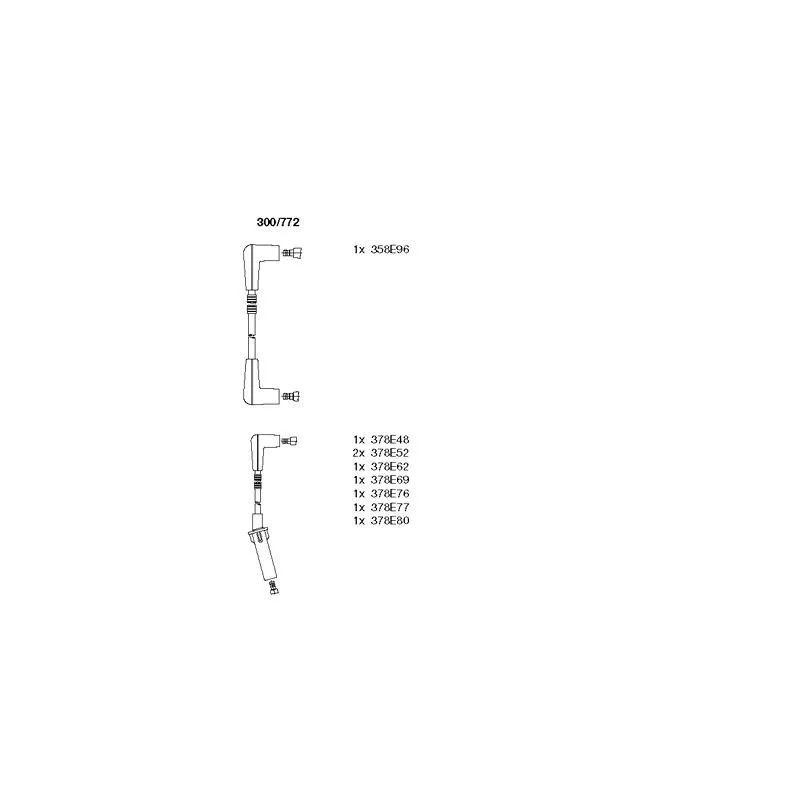 Kit de câbles d'allumage BREMI 300/772