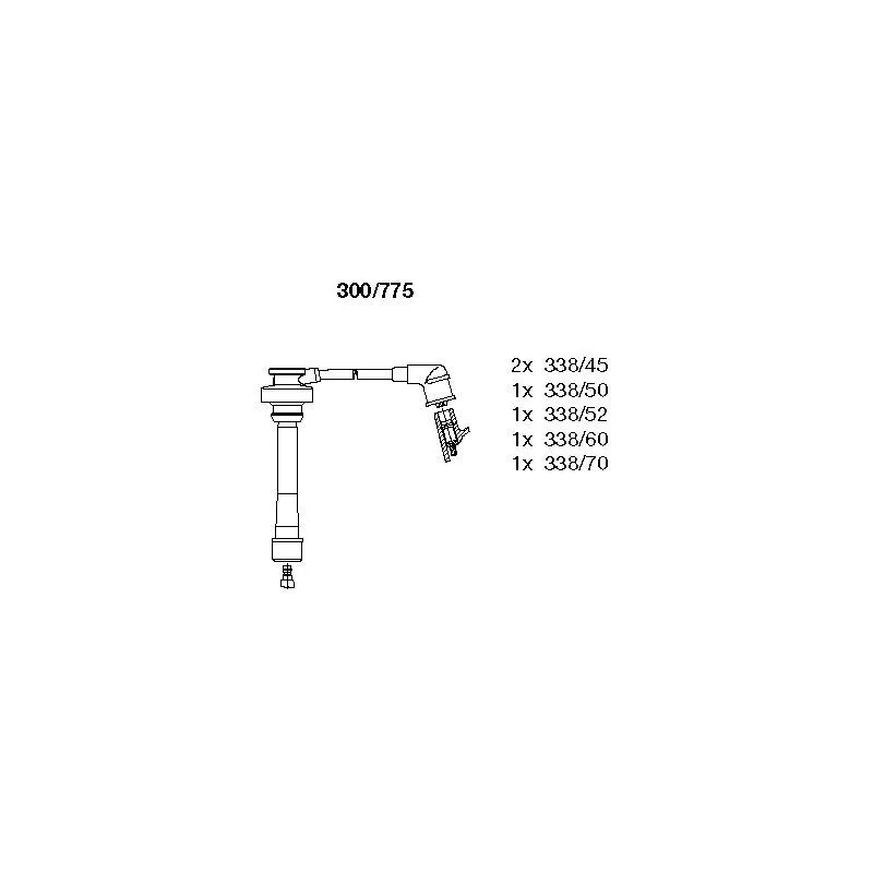Kit de câbles d'allumage BREMI 300/775