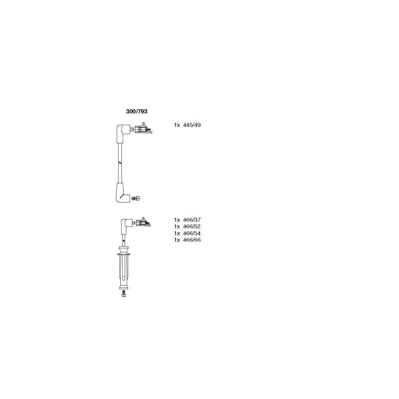 Kit de câbles d'allumage BREMI 300/793