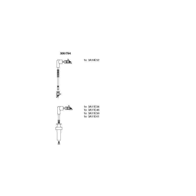 Kit de câbles d'allumage BREMI 300/794