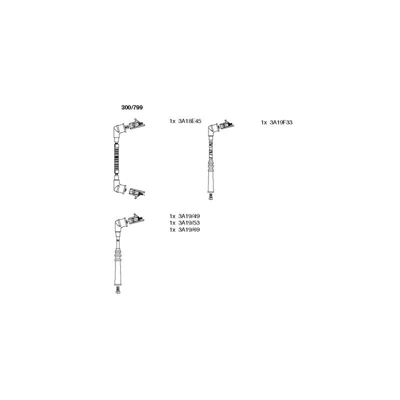 Kit de câbles d'allumage BREMI 300/799
