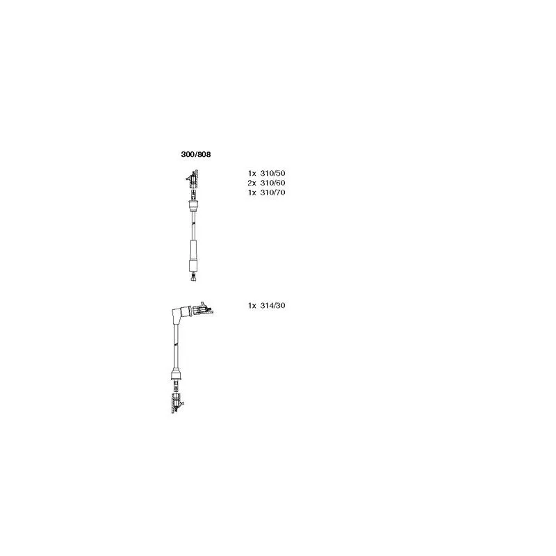 Kit de câbles d'allumage BREMI 300/808