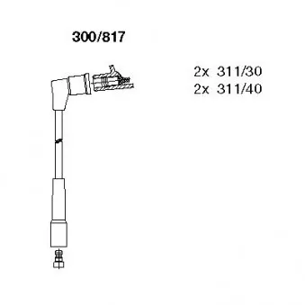 Kit de câbles d'allumage BREMI 300/817