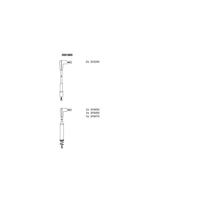 Kit de câbles d'allumage BREMI 300/869