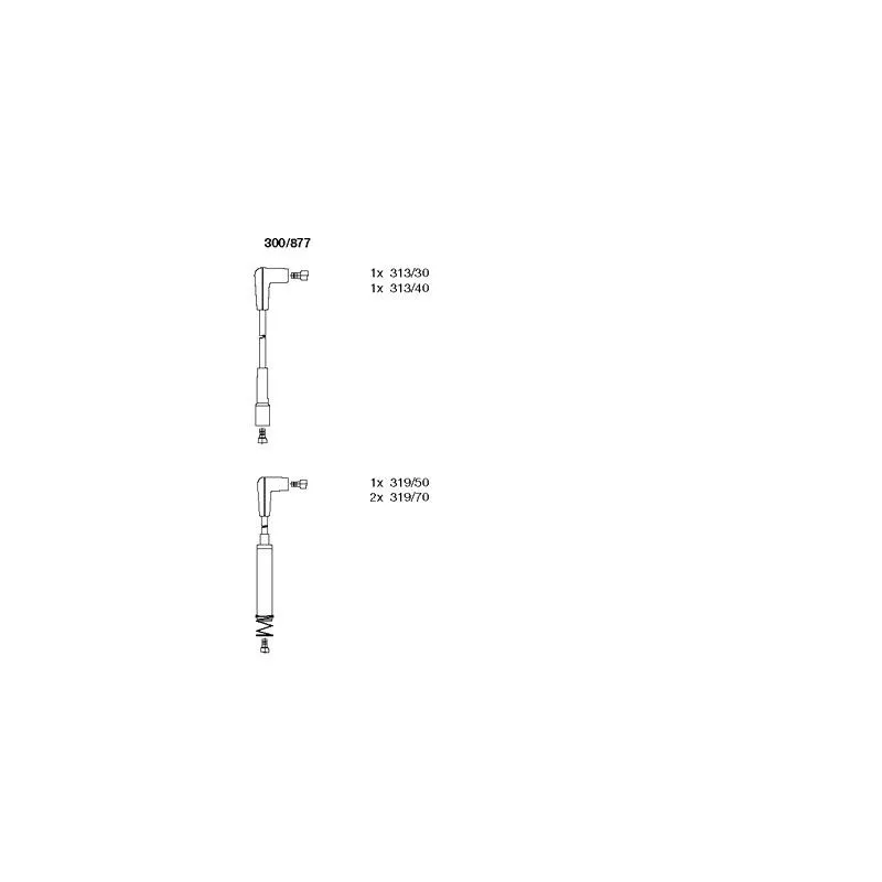 Kit de câbles d'allumage BREMI 300/877