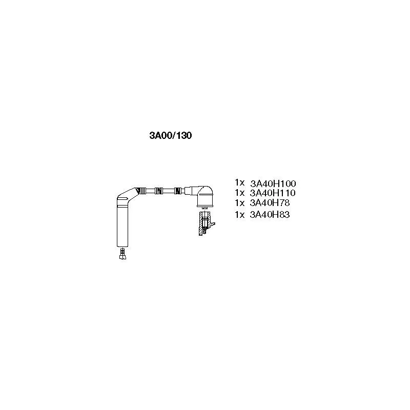 Kit de câbles d'allumage BREMI 3A00/130