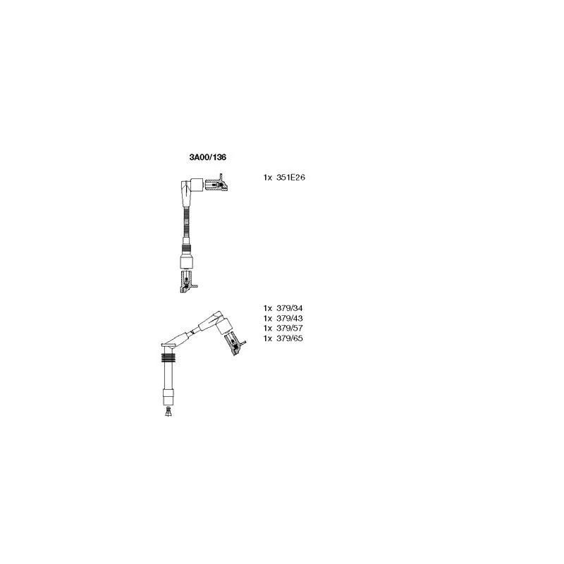 Kit de câbles d'allumage BREMI 3A00/136