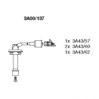 Kit de câbles d'allumage BREMI 3A00/137