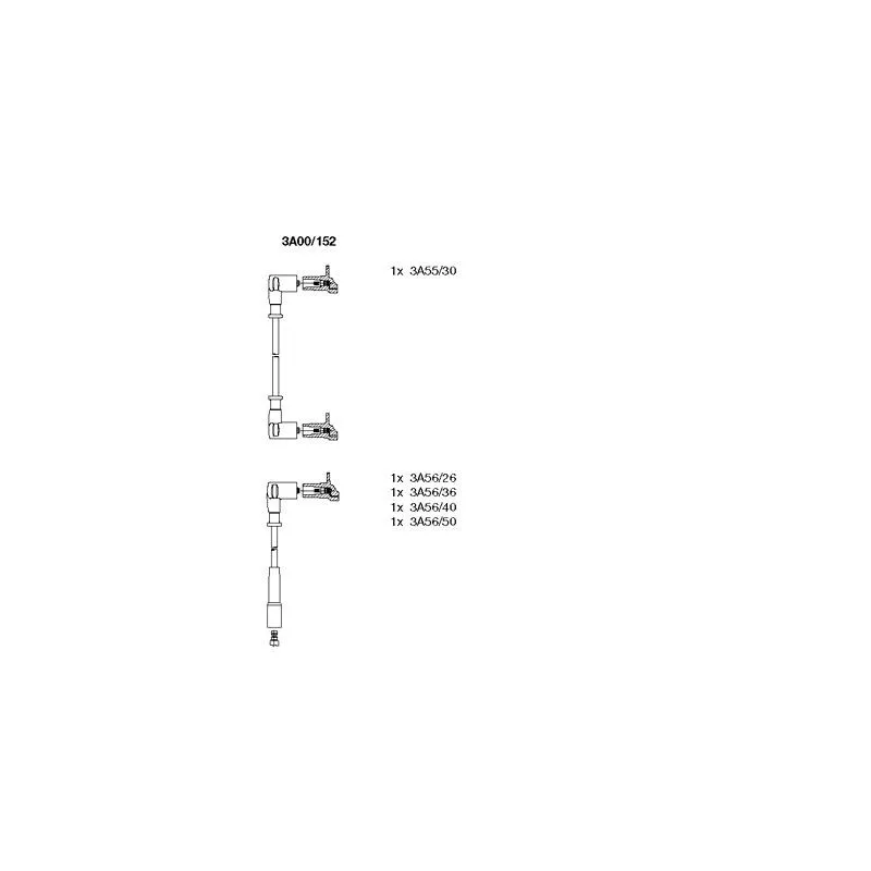 Kit de câbles d'allumage BREMI 3A00/152