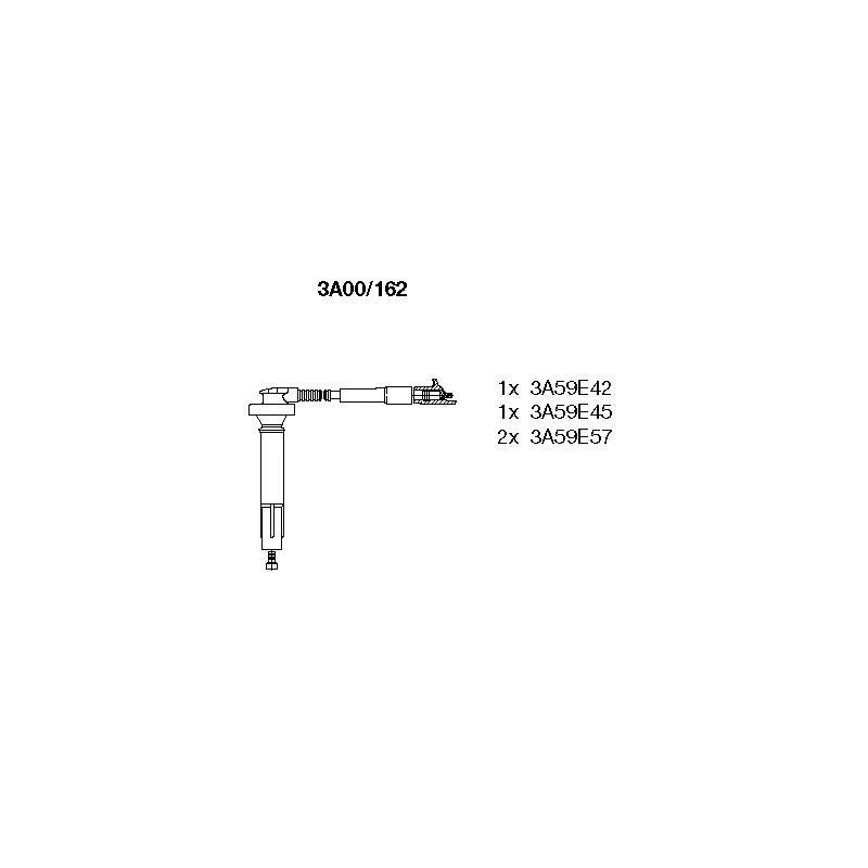 Kit de câbles d'allumage BREMI 3A00/162