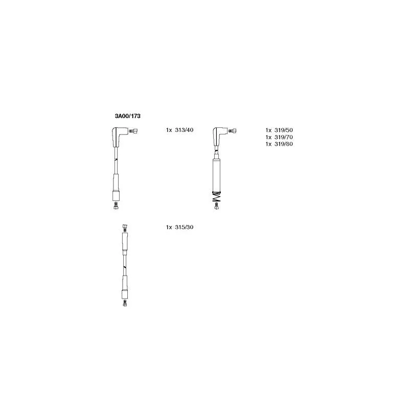 Kit de câbles d'allumage BREMI 3A00/173