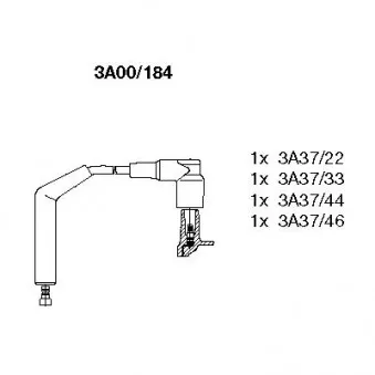 Kit de câbles d'allumage BREMI 3A00/184