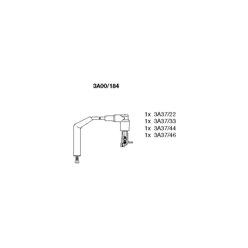 Kit de câbles d'allumage BREMI 3A00/184