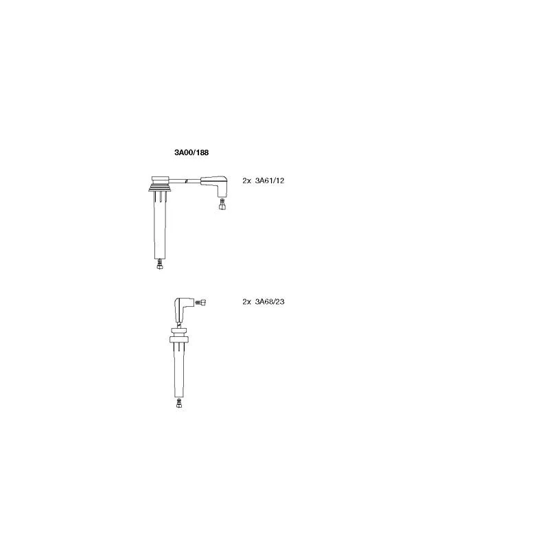 Kit de câbles d'allumage BREMI 3A00/188