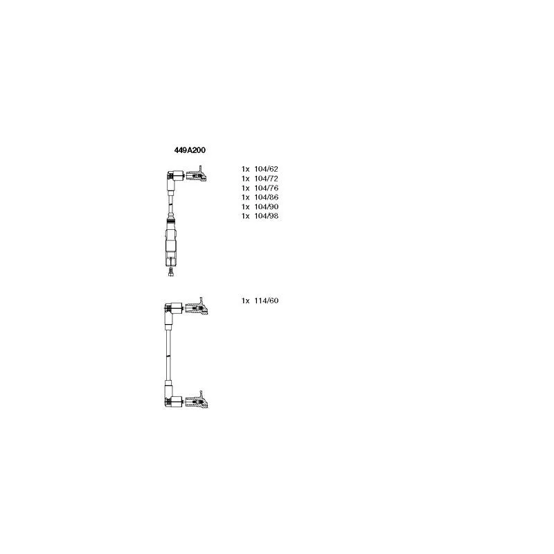 Kit de câbles d'allumage BREMI 449A200