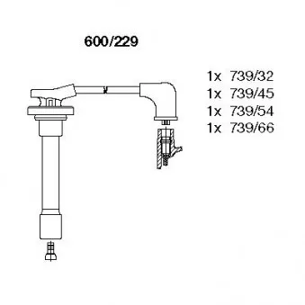 Kit de câbles d'allumage BREMI 600/229