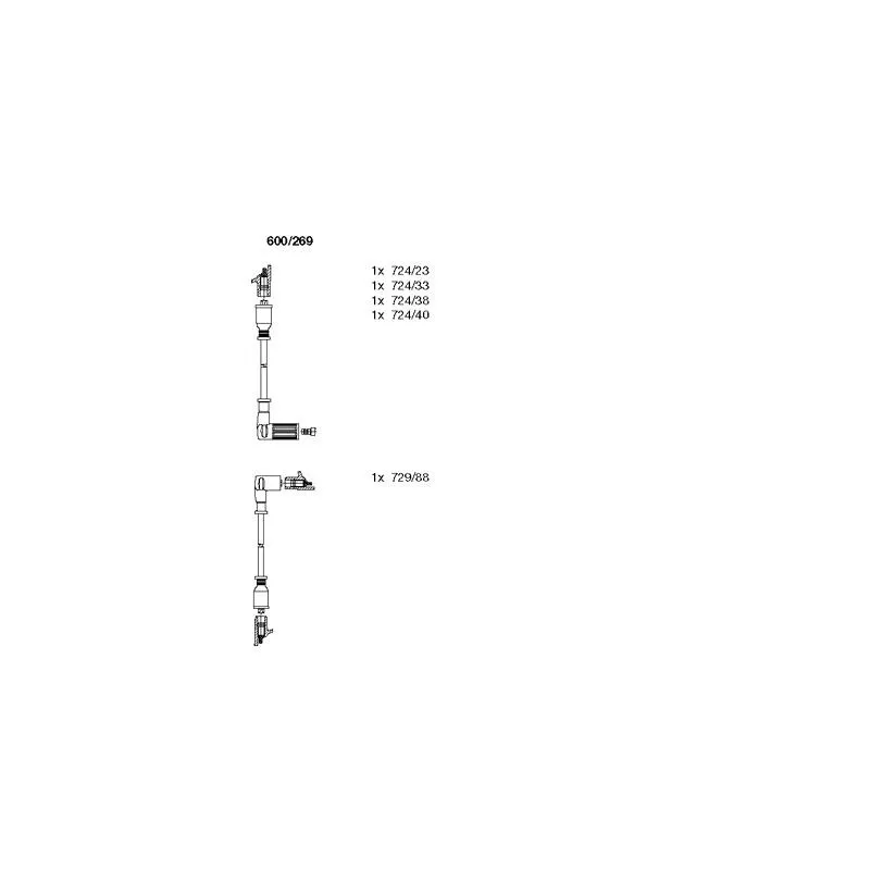 Kit de câbles d'allumage BREMI 600/269