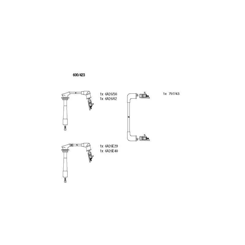 Kit de câbles d'allumage BREMI 600/423