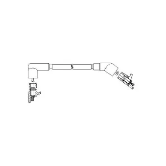 Câble d'allumage BREMI 608E43
