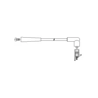 Câble d'allumage BREMI 611/75