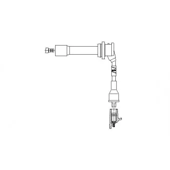Câble d'allumage BREMI 6A66E36