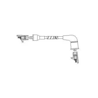 Câble d'allumage BREMI 6A67E40