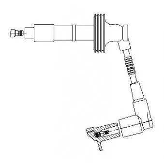 Câble d'allumage BREMI 6A77E24