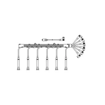 Kit de câbles d'allumage BREMI 706/100
