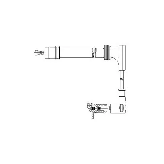 Câble d'allumage BREMI 726/45