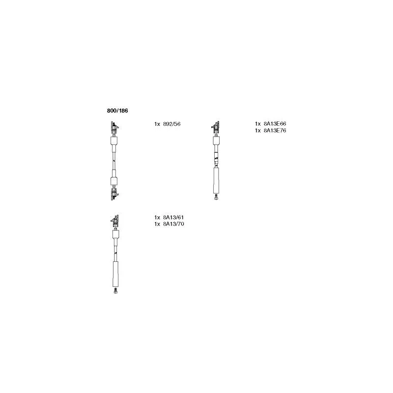Kit de câbles d'allumage BREMI 800/186