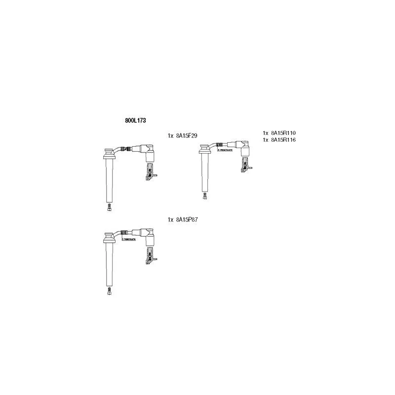 Kit de câbles d'allumage BREMI 800L173