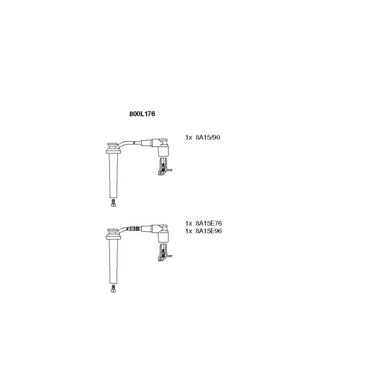 Kit de câbles d'allumage BREMI 800L176